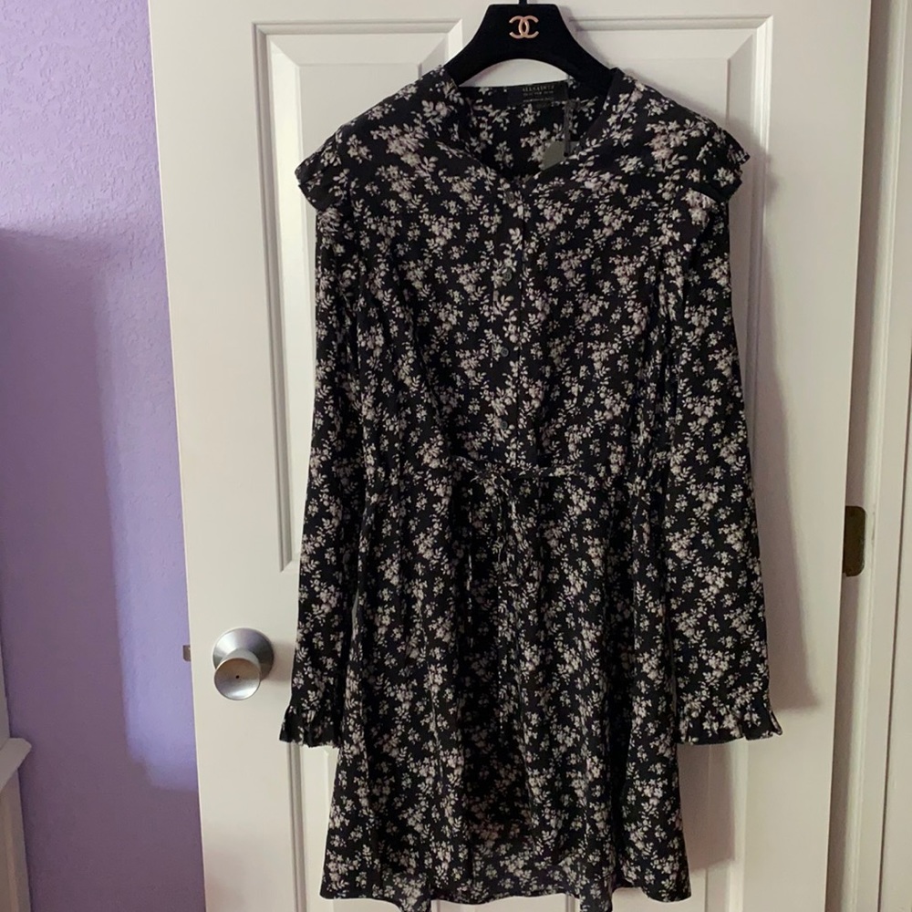 NWT All Saints silk dress